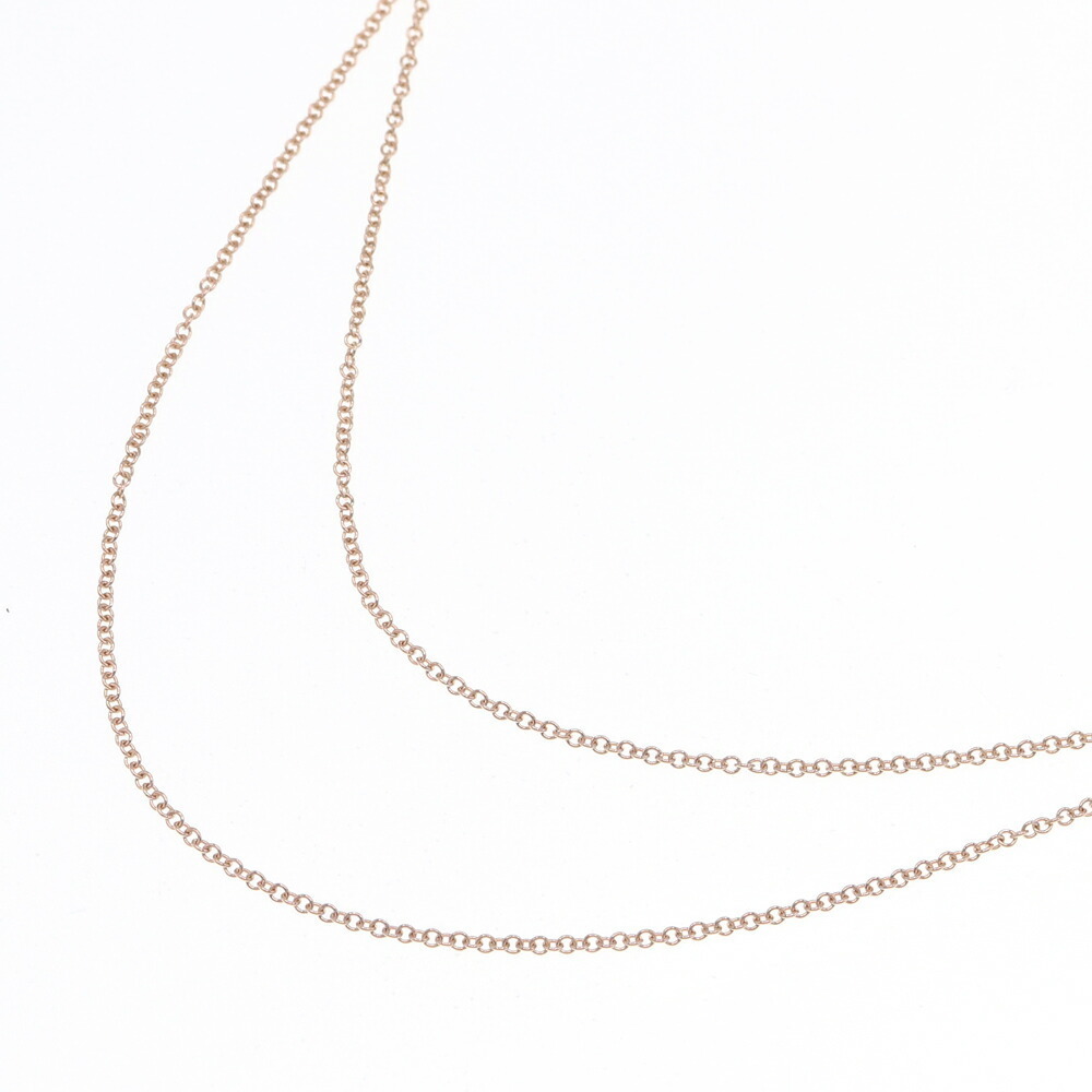 Tiffany Chain Necklace Rose Gold Long Chain